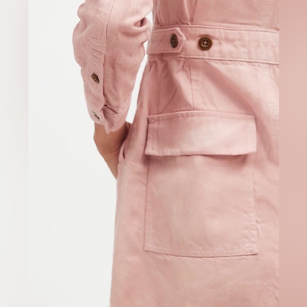 NWT Madewell x MN Dye Studio Denim Patch-Pocket Mini Dress - Picture 5 of 15